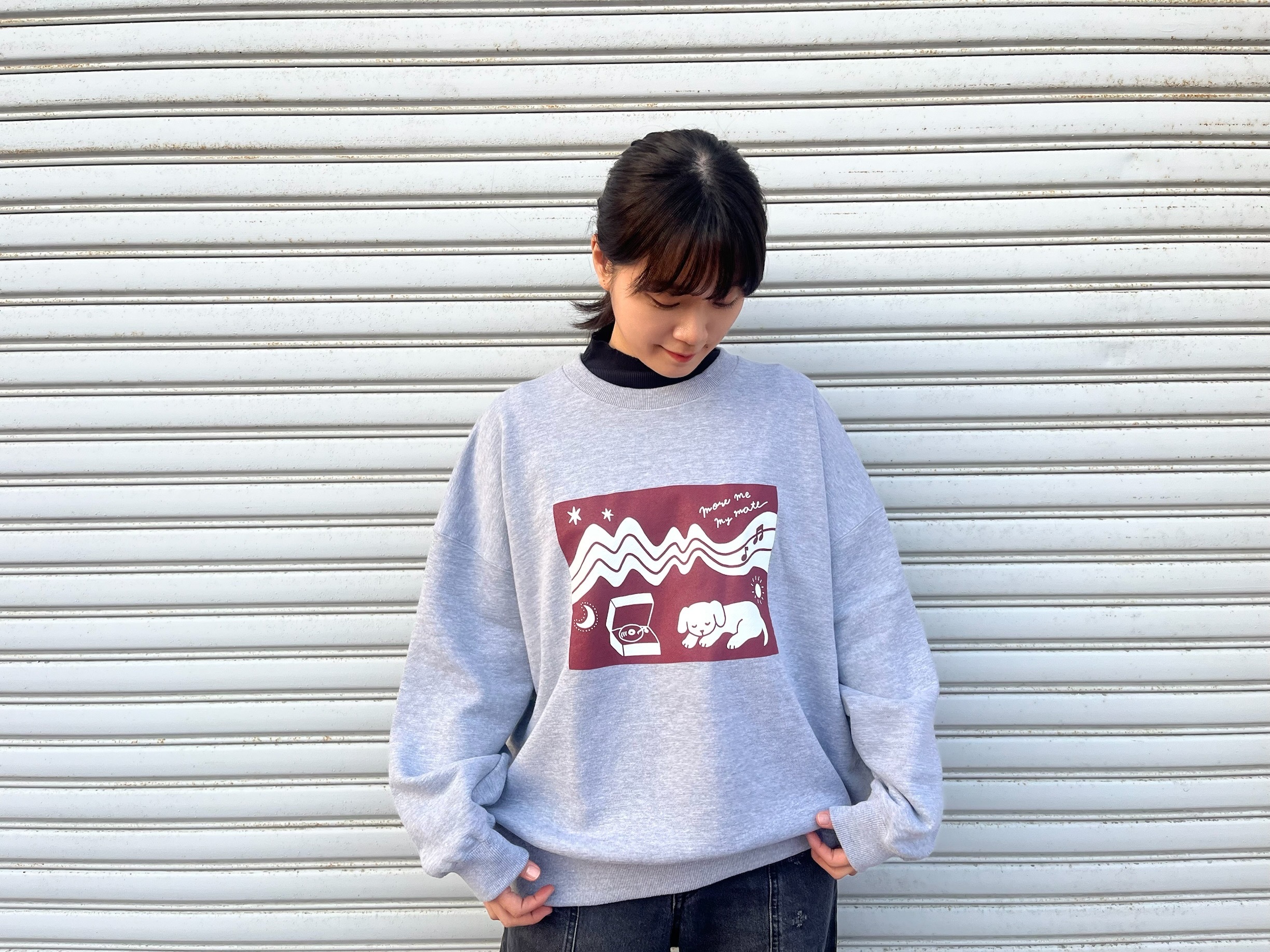 まいみんご自愛スウェット（グレー）