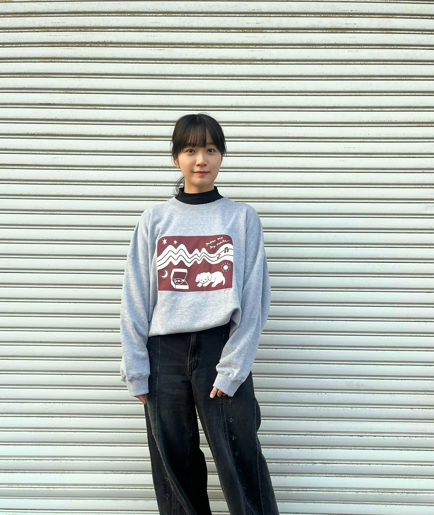 【未使用】KANDYTOWN LIFE スウェットMサイズ まいみんご自愛スウェット（ブラック） | 深川麻衣 | 深川麻衣
